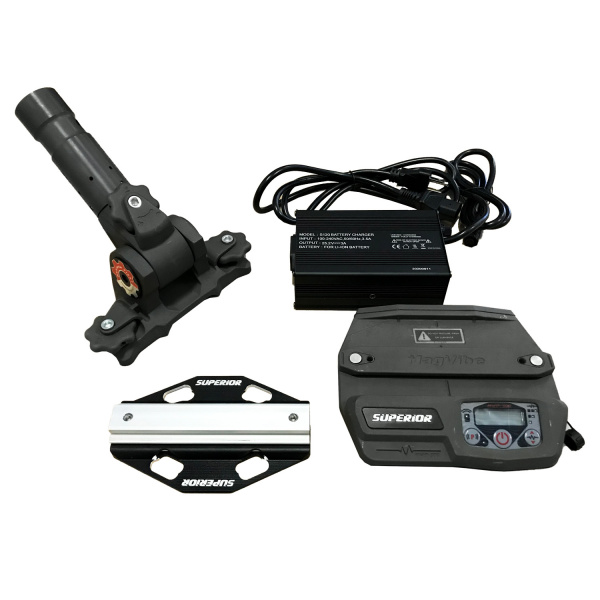 Vibrating adjustable bracket with accessories