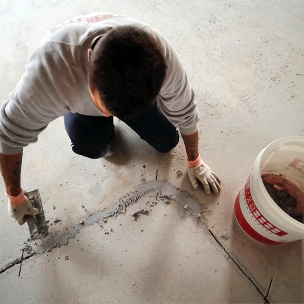 How to fix concrete floor cracks