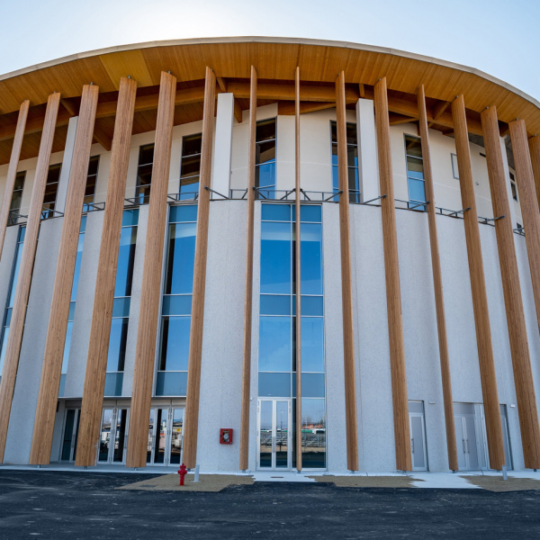 I pavimenti Deco Nuvolato alla Fiera di Padova, il centro congressi è firmato dall'archistar Kengo Kuma