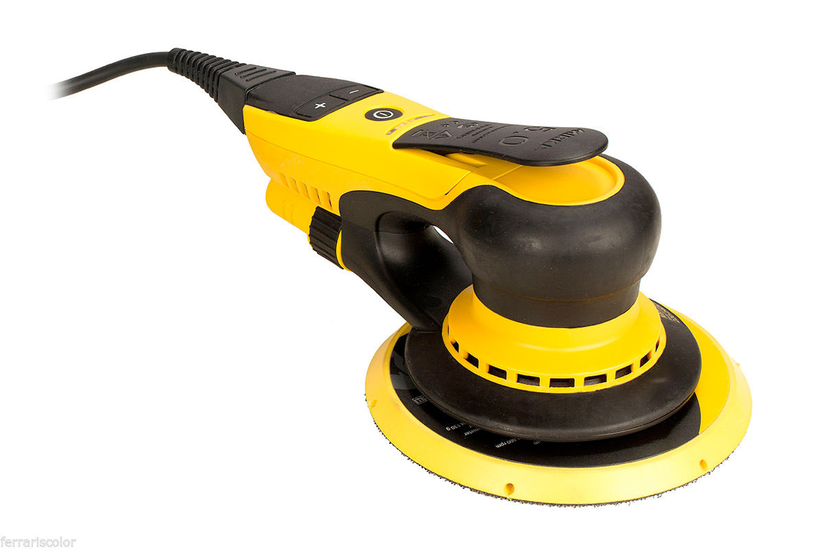 Round plate sander with ergonomic shape 350W brushless motor