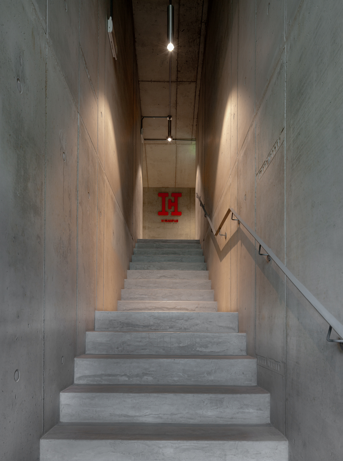 Microverlay®, low thickness concrete resin coating, gray finish. H-Farm. Roncade, Italy